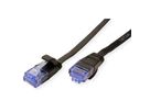 VALUE UTP Patch Cord, Cat.6A (Class EA), extra-flat, black, 2 m