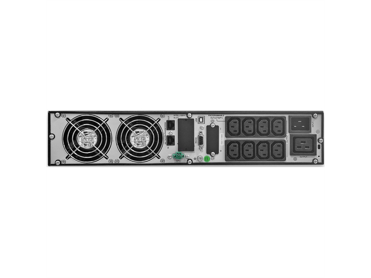 ROLINE ProSecure III 3000 RM2HE - Online UPS, 19" rack-versie, zwart, zwart