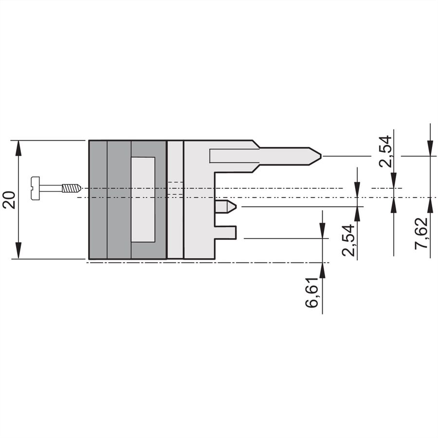 SCHROFF Inserter/Extractor Handle Type IET, Black Lever, Grey Button, Top, 10 pieces