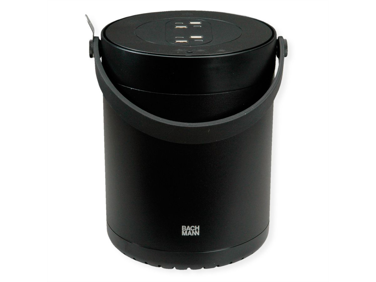 BACHMANN MOV:E POWER UNIT 4x Charger USB-A/C, 220W, mit Security Lock Adapter, schwarz