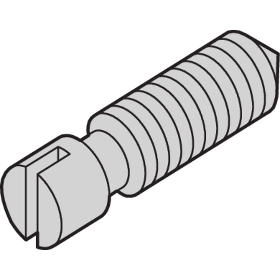 SCHROFF Stelschroef, staal vernikkeld, M2,5 x 8