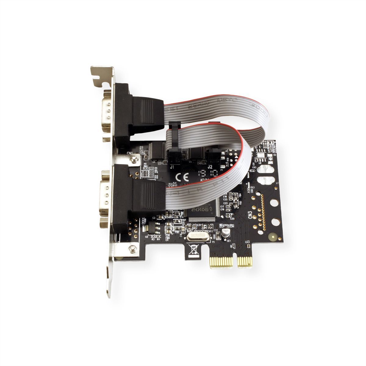 VALUE PCI-Express Kaart, Serieel RS232, D-Sub 9, 2 Poorts