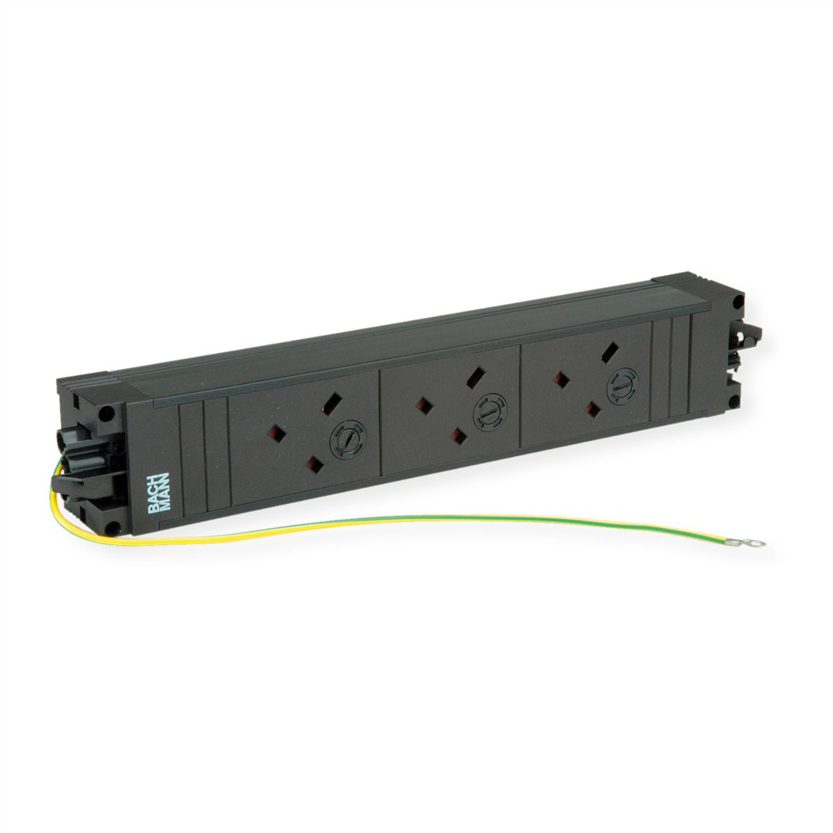 BACHMANN STEP BASE 3xUK 45° GST18 inkl. Erdung, schwarz