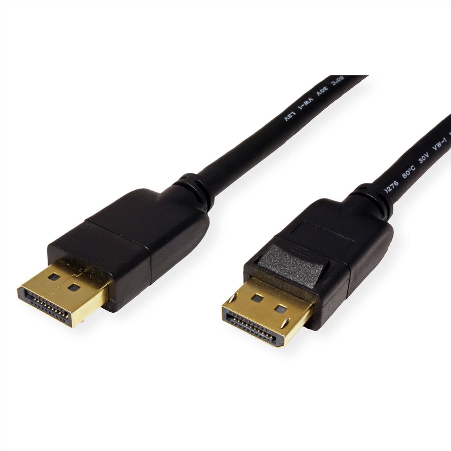 ROLINE DisplayPort Cable, v1.4, DP-DP, M/M, black, 5 m
