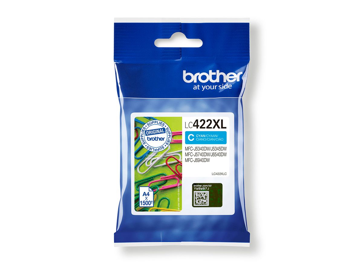 Brother LC422XLC ink cartridge 1 pc(s) Original Cyan