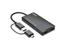 VALUE USB 3.2 Gen 1 (USB-A or USB-C) to 2x HDMI Adapter, 4K@30Hz + 1080P@60Hz