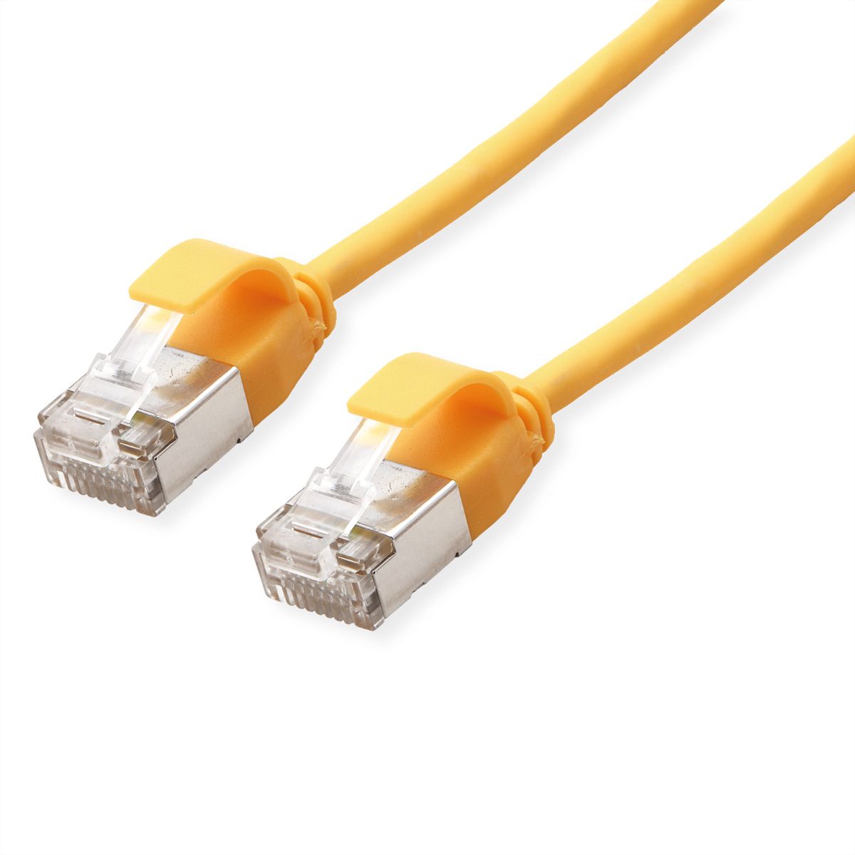 ROLINE F/UTP DataCenter Patchkabel Cat.6A (Class EA), LSOH, extra dun, geel, 0,3 m