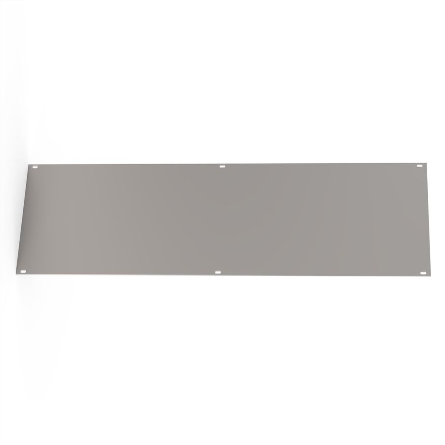 SCHROFF Front Panel, Unshielded, Screw Assembly 3 U, 84 HP, 2.5 mm, Al, Anodized
