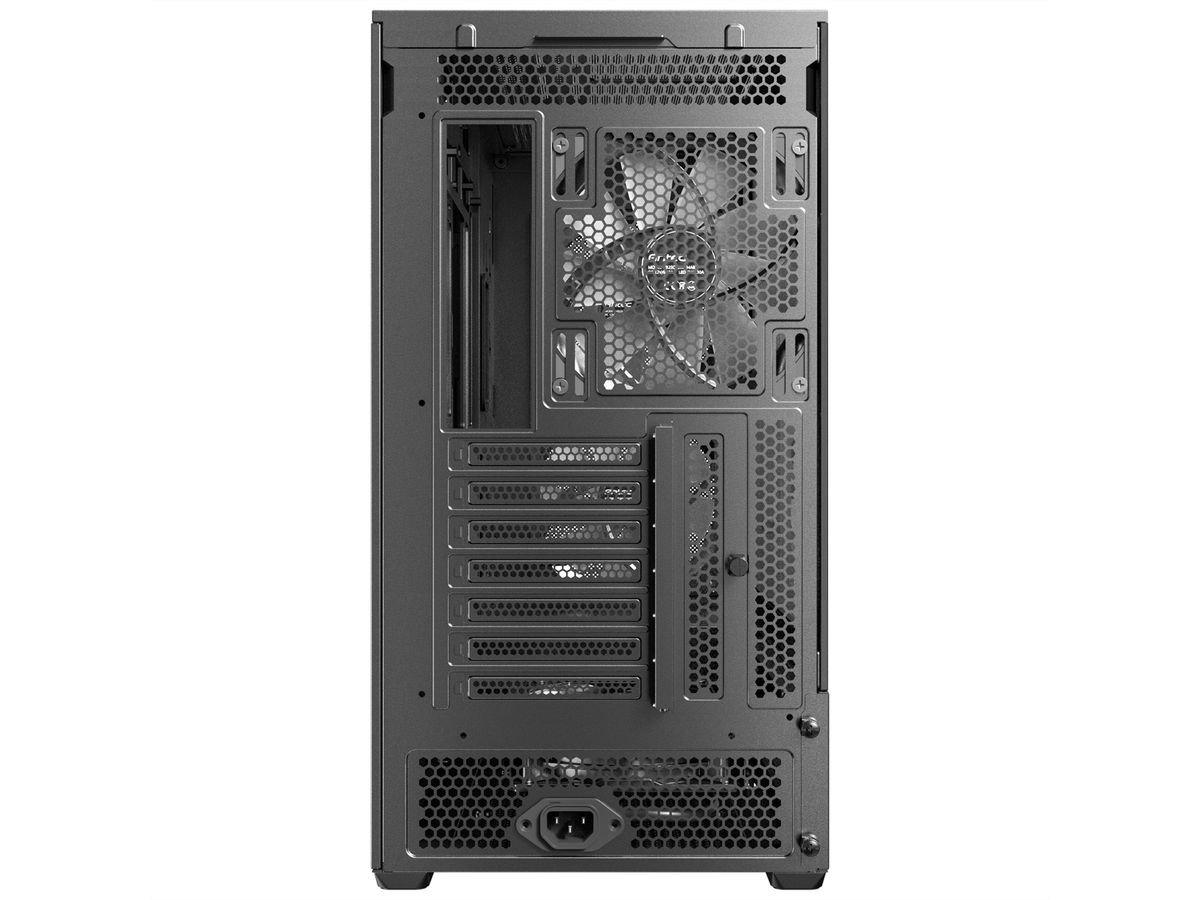 ANTEC FLUX Rear ATX/Micro-ATX/ITX Midi Tower PC Case, black