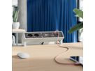 BACHMANN DESK2 2xCH 1xUSB A/C 22W 1xCM, 0.2m GST18 INOX Switzerland