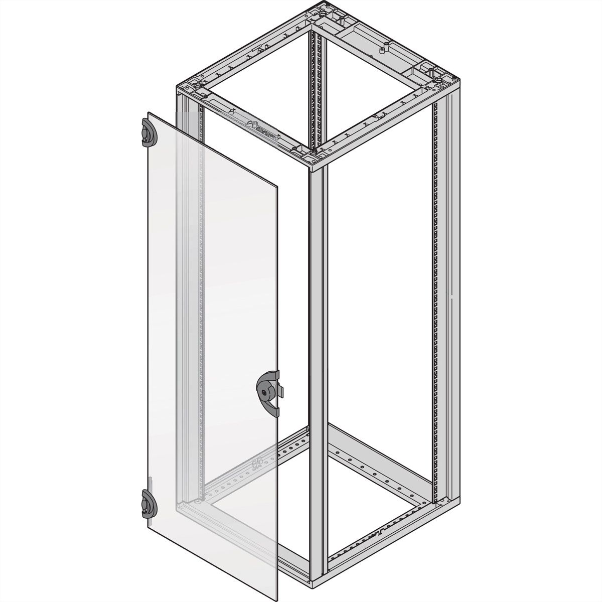 SCHROFF Novastar glazen deur, 180° openingshoek, 12 HE 553W