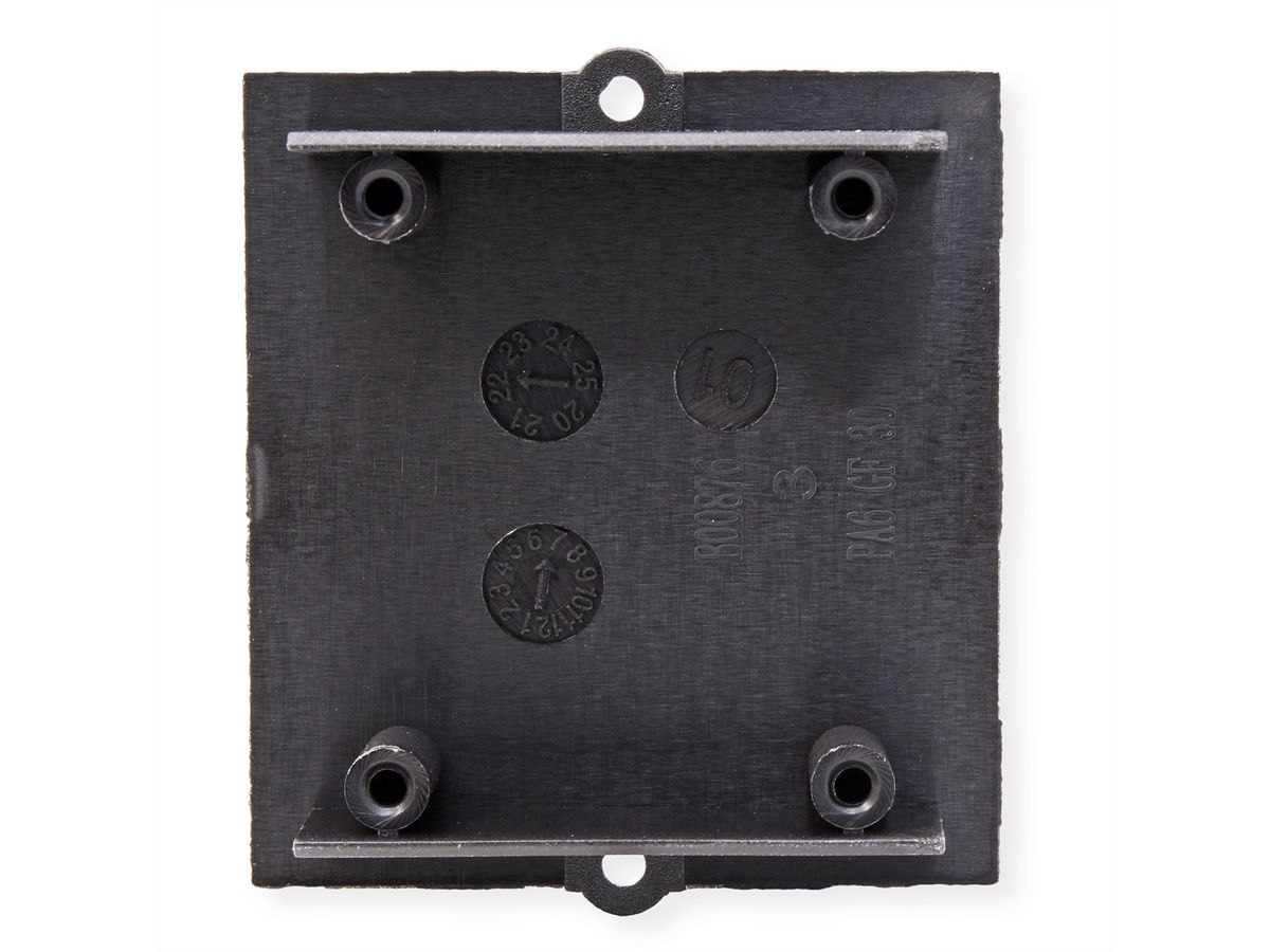 BACHMANN custom module dummy cover with screw-on dome, black