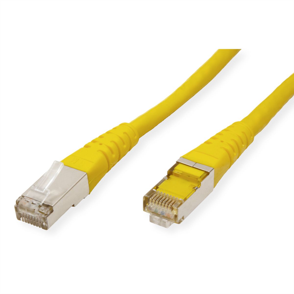 ROLINE patchkabel Cat.6 (Klasse E) S/FTP (PiMF), geel, 0,3 m