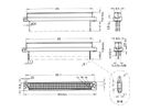 SCHROFF Stekker Type C, EN 60603, DIN 41612, vrouwelijk, 96 contacten, soldeerpennen, 2,5 mm