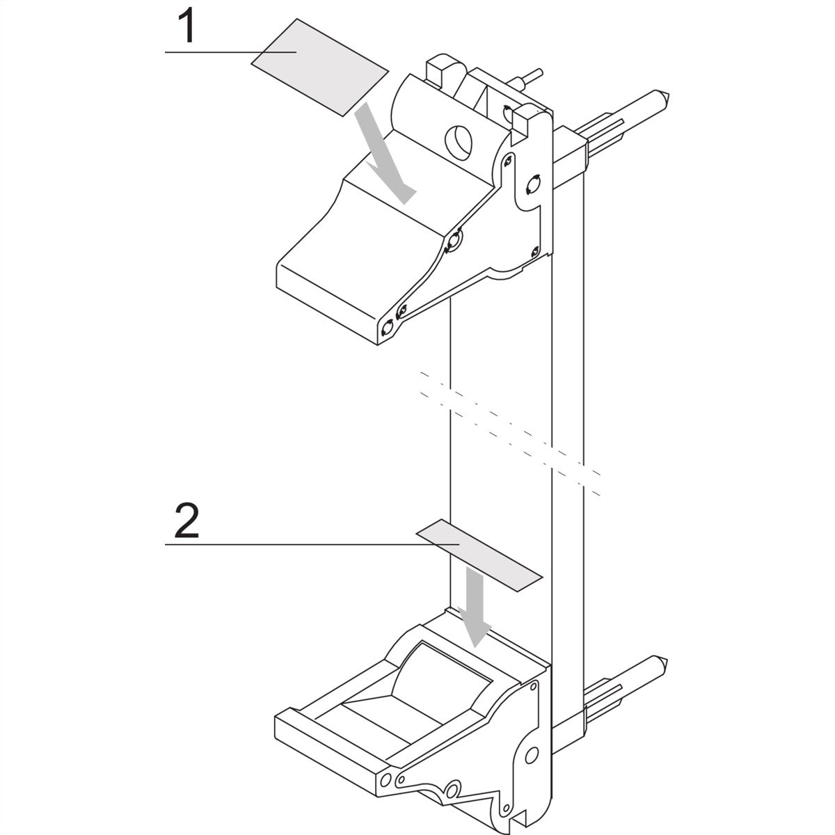 SCHROFF Insteekmodule etikettenstrook voor IEL, IET handgreep, blad met 210 stuks, 19 x 9,5 mm