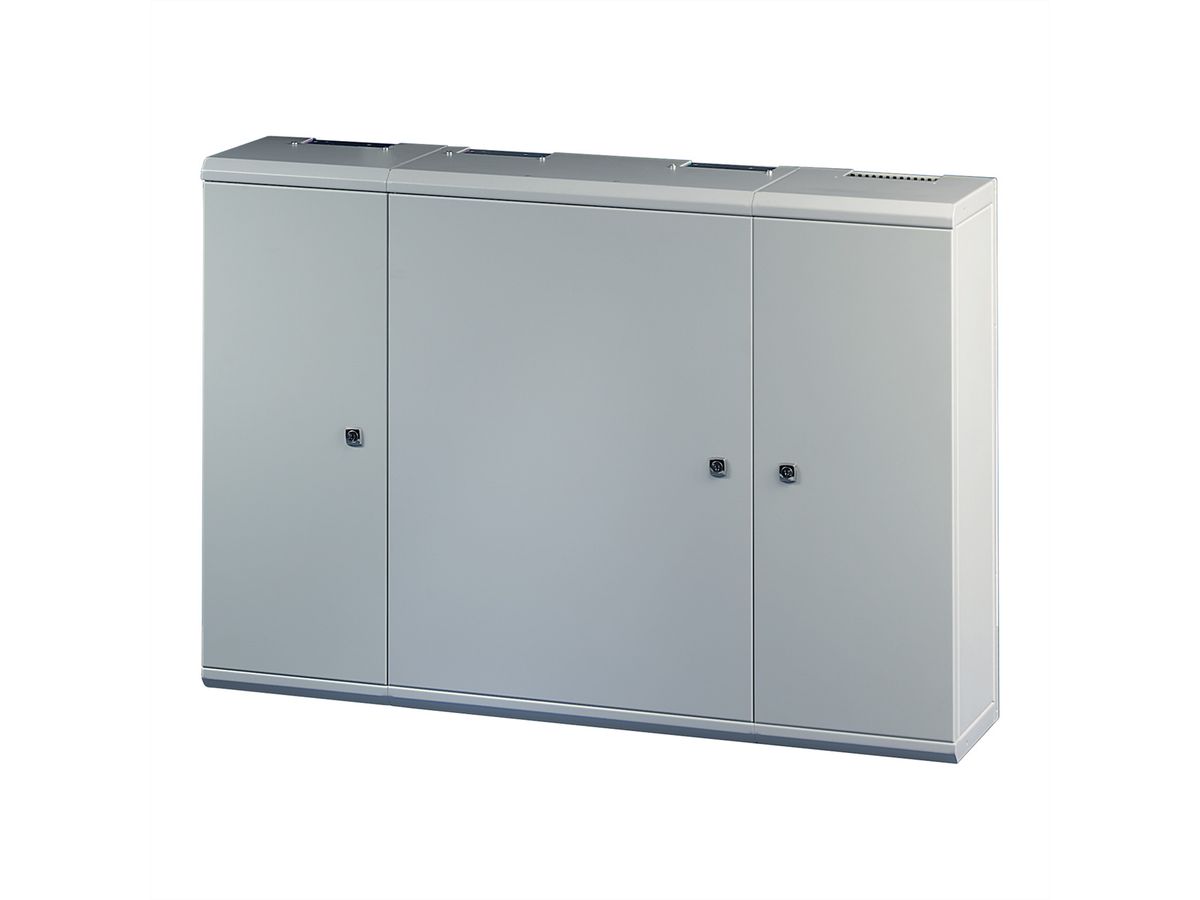 SCHROFF LAN wandhouder, verdeelkast, modulair, basiskast, 600H, 425W, 220D