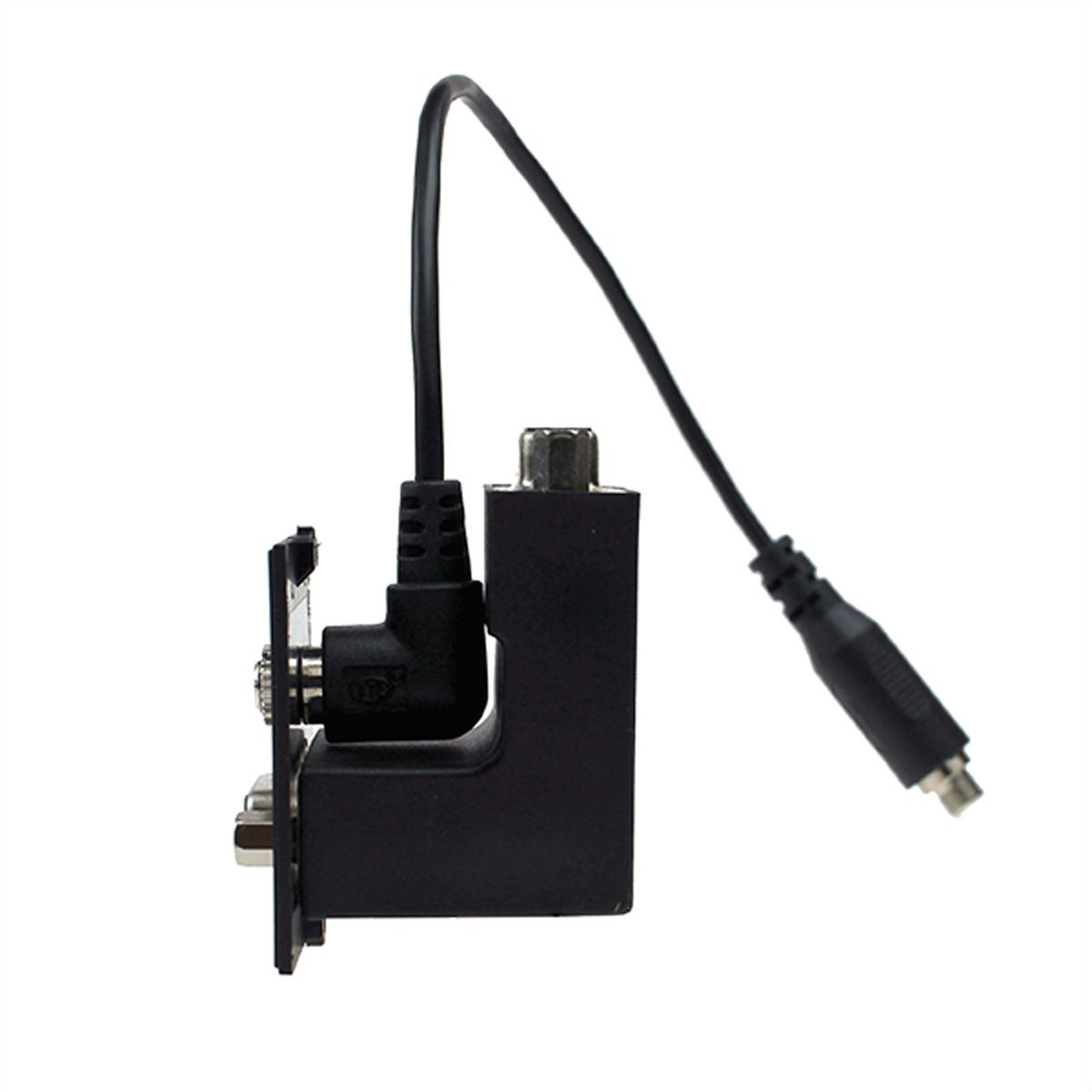 BACHMANN frame 1xVGA+jack, 90° lateral outlet