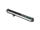 BACHMANN PRIMO socket strip 6x earthing contact, full device protection switch, 1.75 m