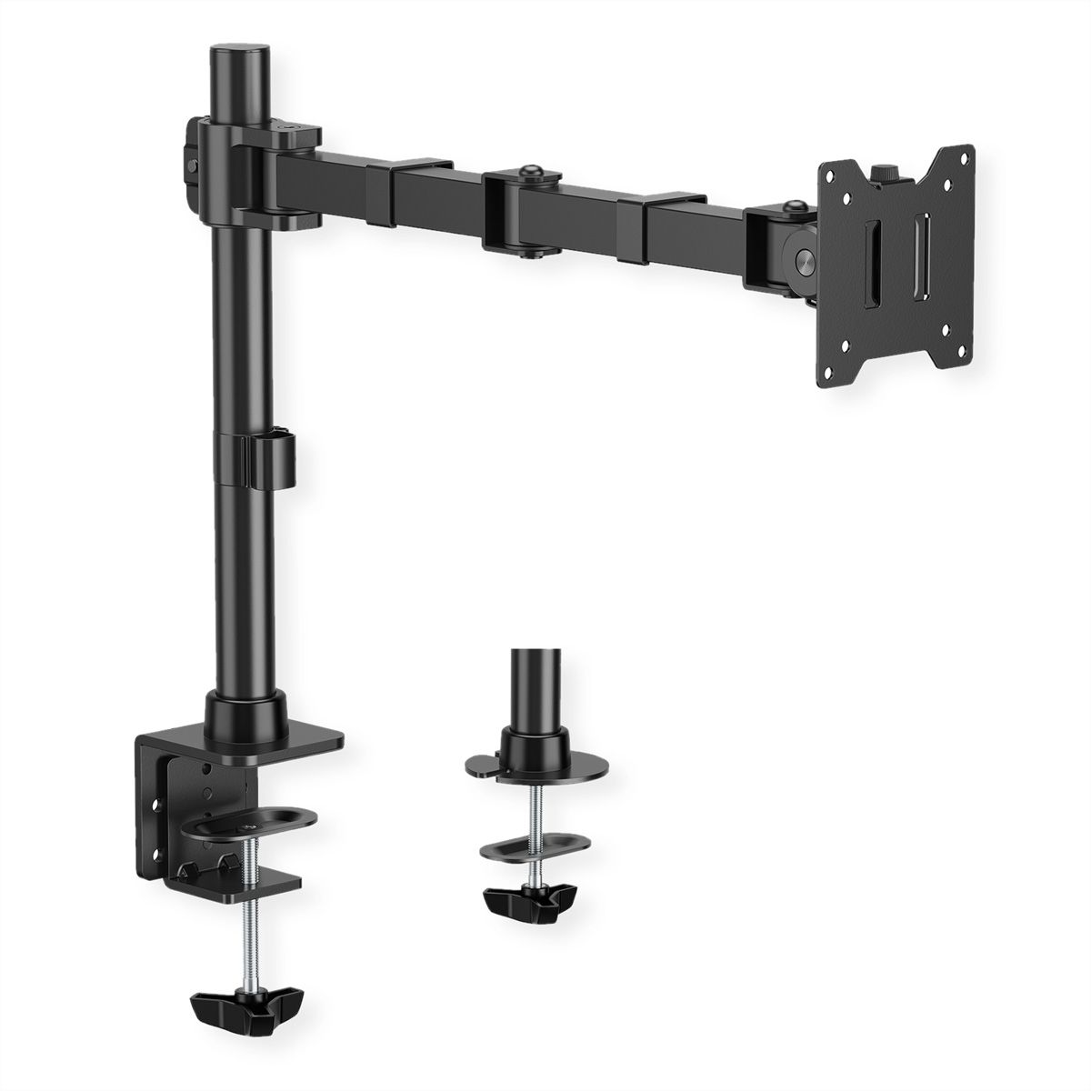VALUE Heavy Duty Monitor Arm, Pole-Mounted, 17–49 inch, max. 20 kg