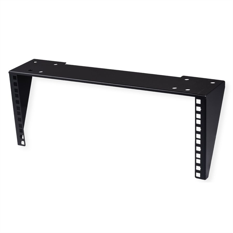 19" wand-/ondersteuningsbeugel, 4 HE, zwart
