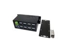 EXSYS EX-1113HMS 16-poorts USB 3.0/3.1(Gen1) HUB Din-Rail-Kit 15KV ESD-overspanningsbeveiliging