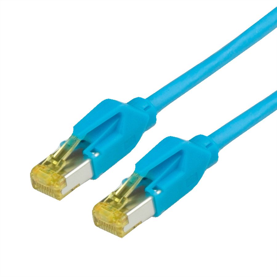 DRAKA Cat.6A (Class EA) Patchkabel UC900 / HIROSE TM31, blauw, 5 m