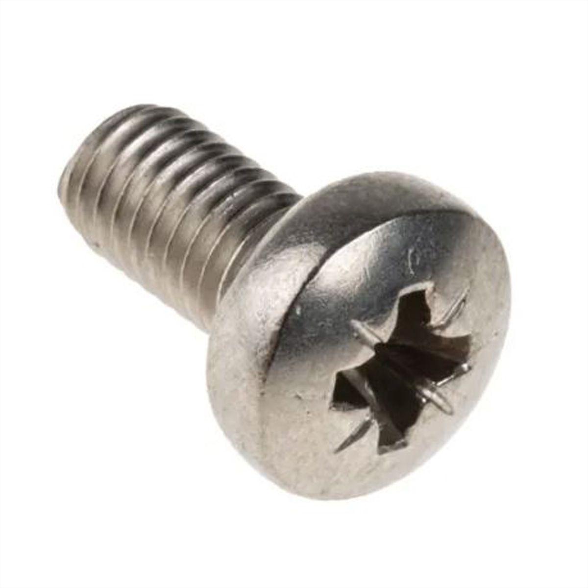 SCHROFF Panhead Screw, Pozidrive, M5x10, Steel Zinc-Plated, 10 Pieces