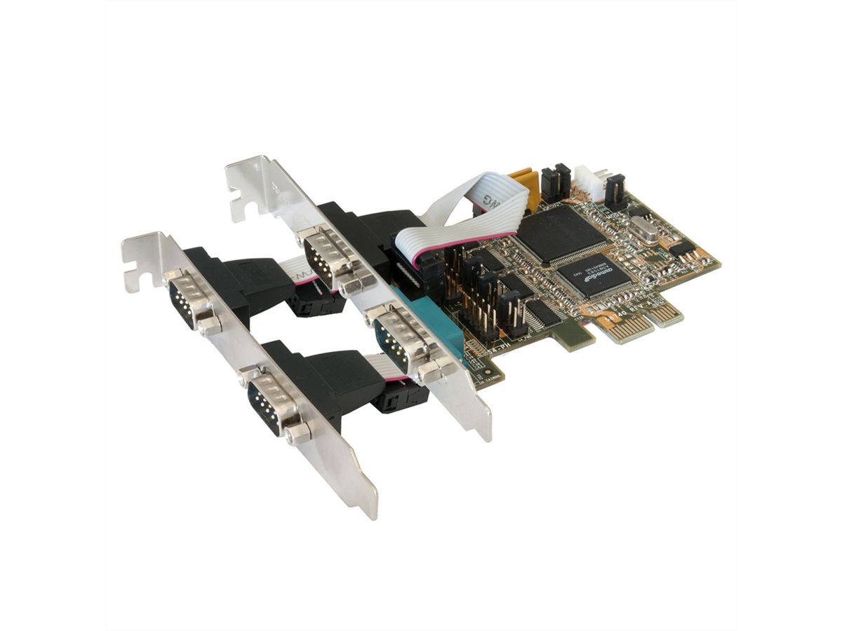 EXSYS EX-44064 PCI Express x1 kaart 4x serieel RS-232