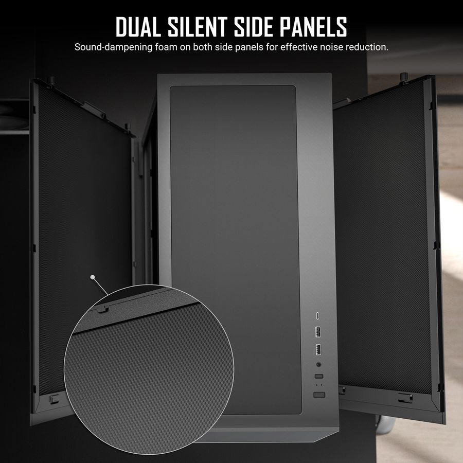 ANTEC Performance P7S Mid Tower ATX M-ATX ITX PC Gehäuse, silberfarben