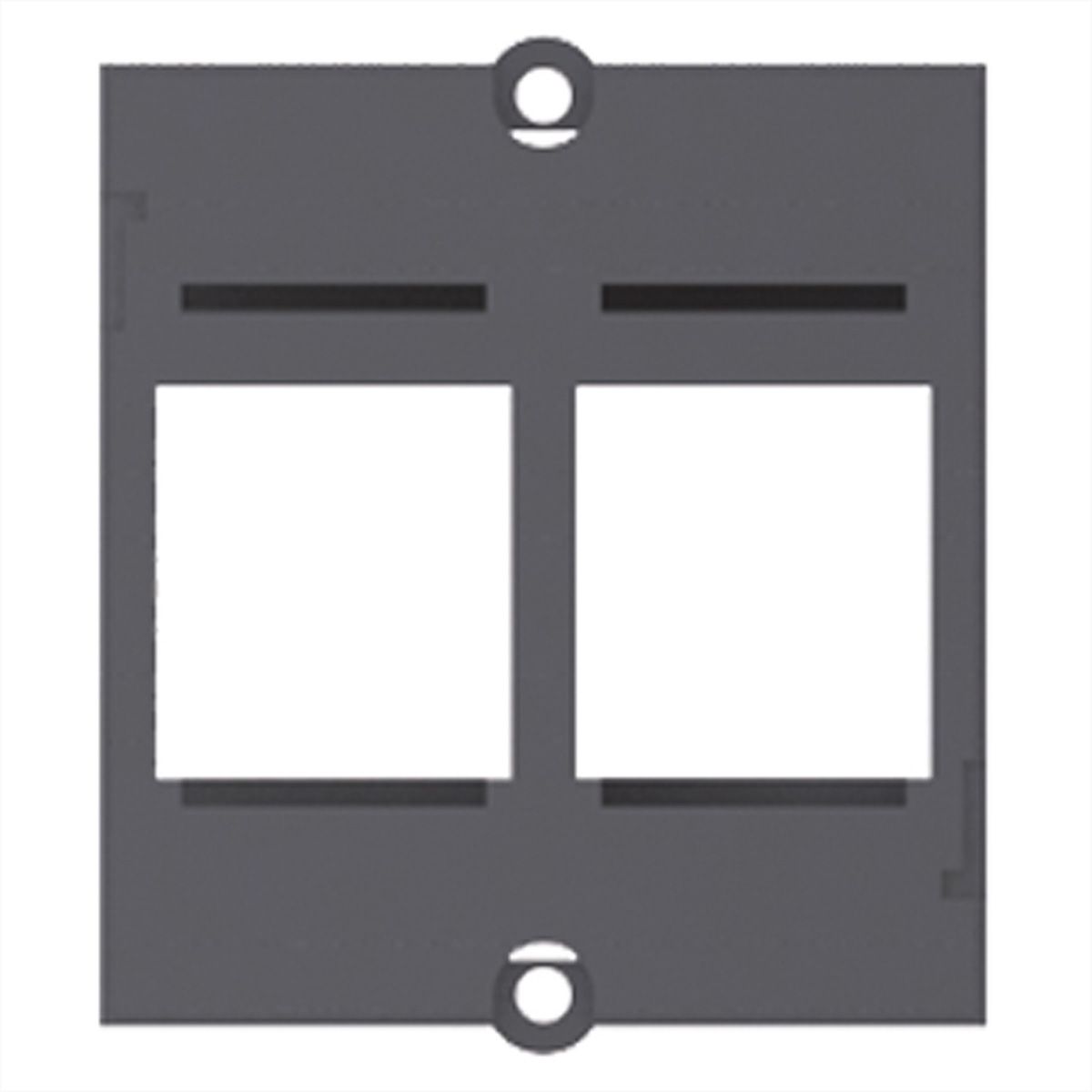 BACHMANN custom module frame 2x Keystone, black