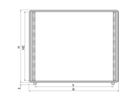 SCHROFF Comptec 19" Desktop behuizing, niet afgeschermd, Alu deksel, 12 HE, 84 HE, 400 mm