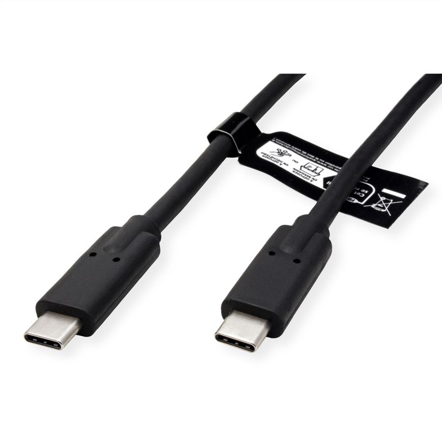 VALUE USB4 Gen2x2 Kabel, C-C, M/M, 4K UHD-1, 20Gbit/s, 100W, zwart, 2 m
