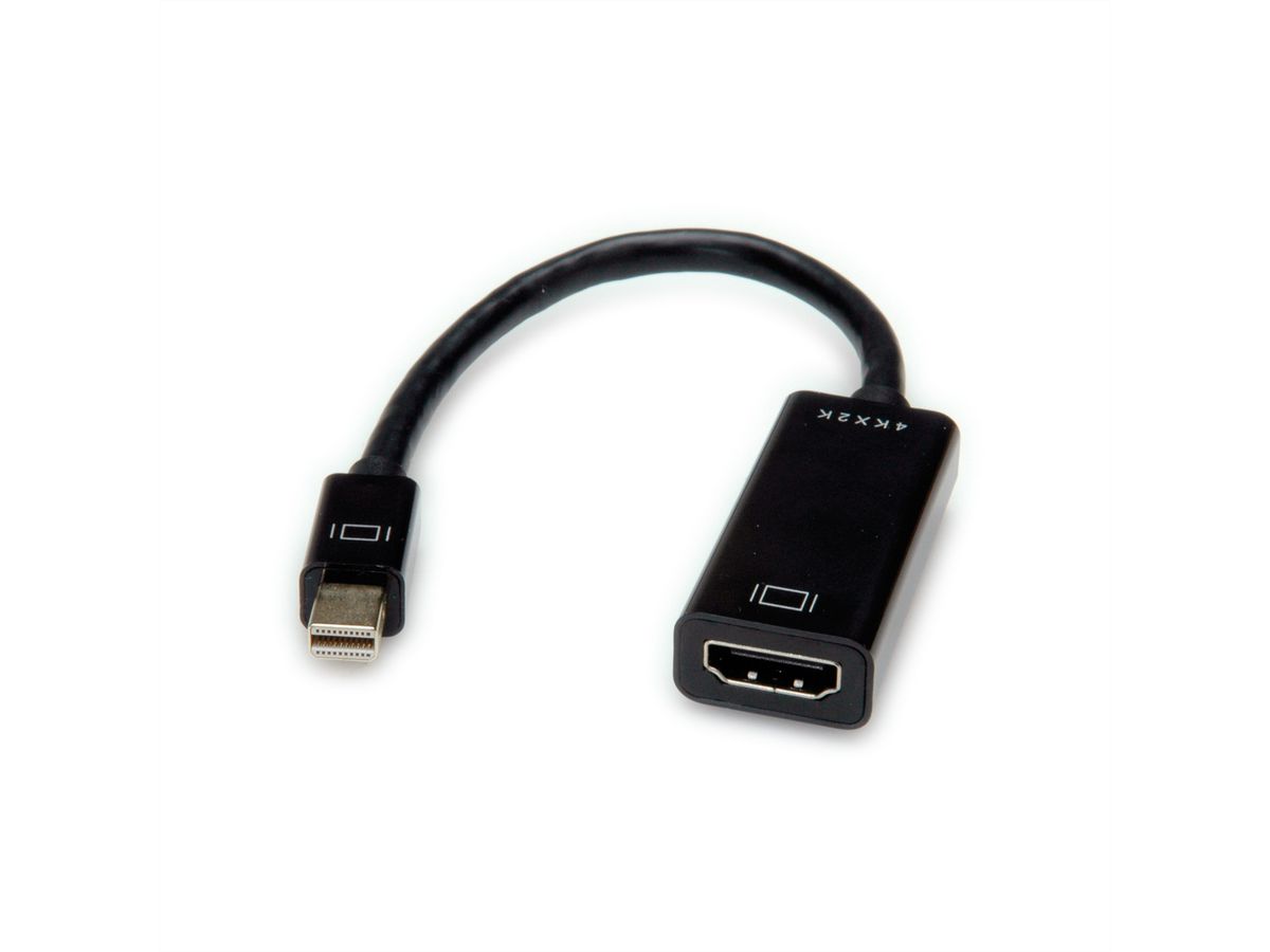 VALUE Cableadapter, v1.2, MiniDP M - HDMI F