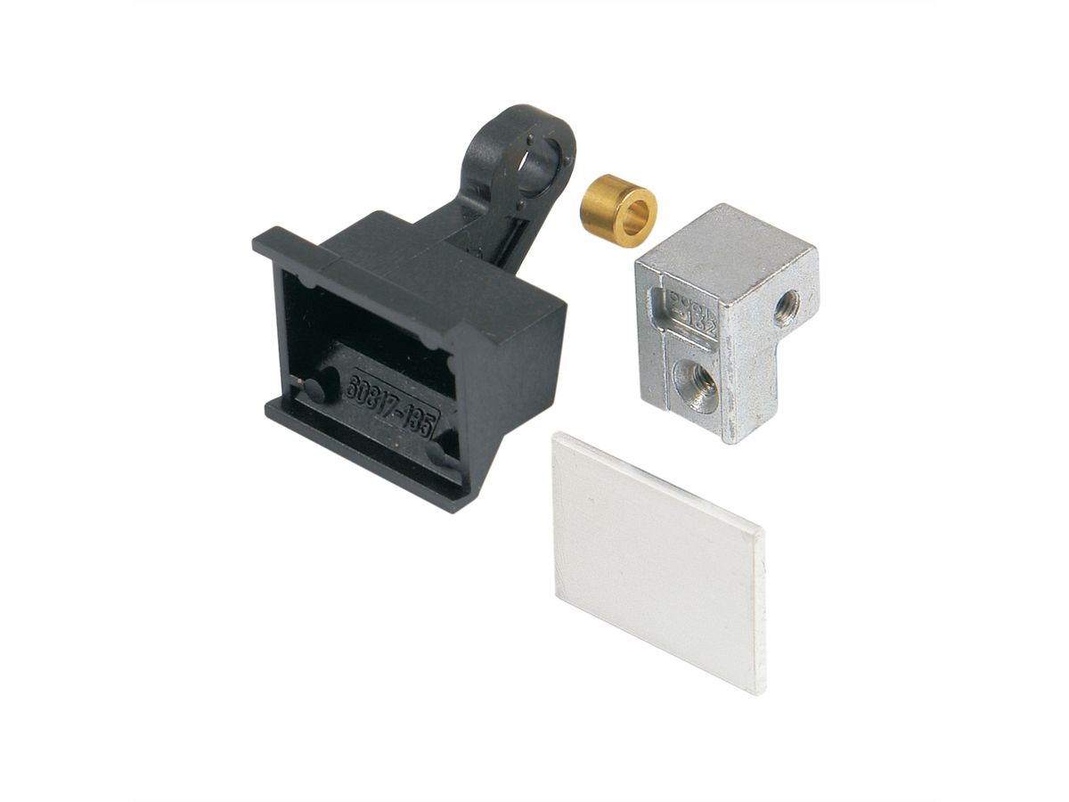 SCHROFF Handgreep trapeziumvorm type 1, onder zwart