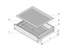 SCHROFF MultipacPRO 19" chassis, aluminium, geperforeerde boven- en onderkant, 5 HE, 460 mm