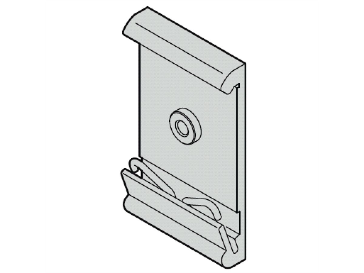 SCHROFF Interscale DIN rail adapter, korte versie