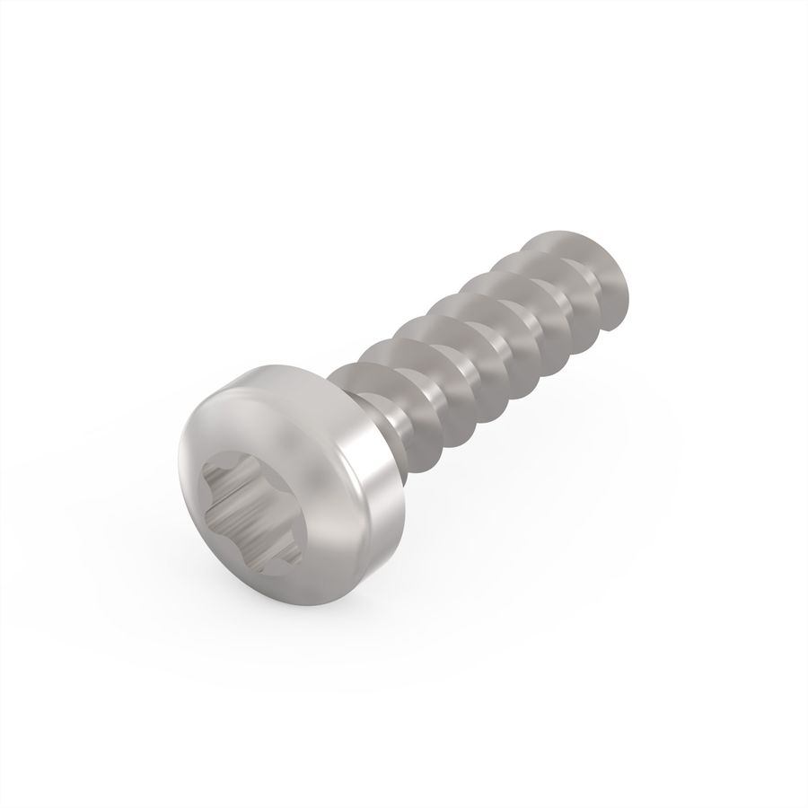 SCHROFF cilinderkopschroef, Torx, Ø 2,5 mm, lengte 9,3 mm, schroefdraadvormend, staal verzinkt