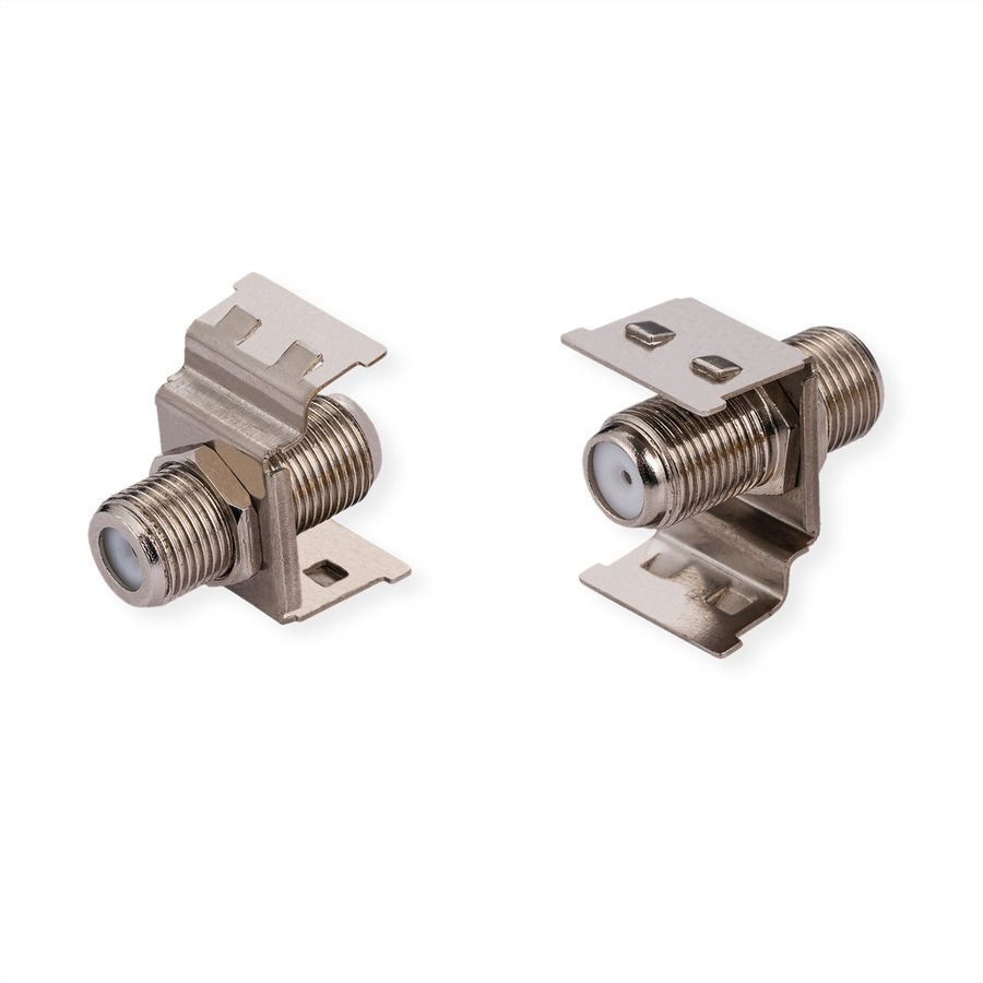 ROLINE F-Type Keystone Coupler, Metal, Shielded