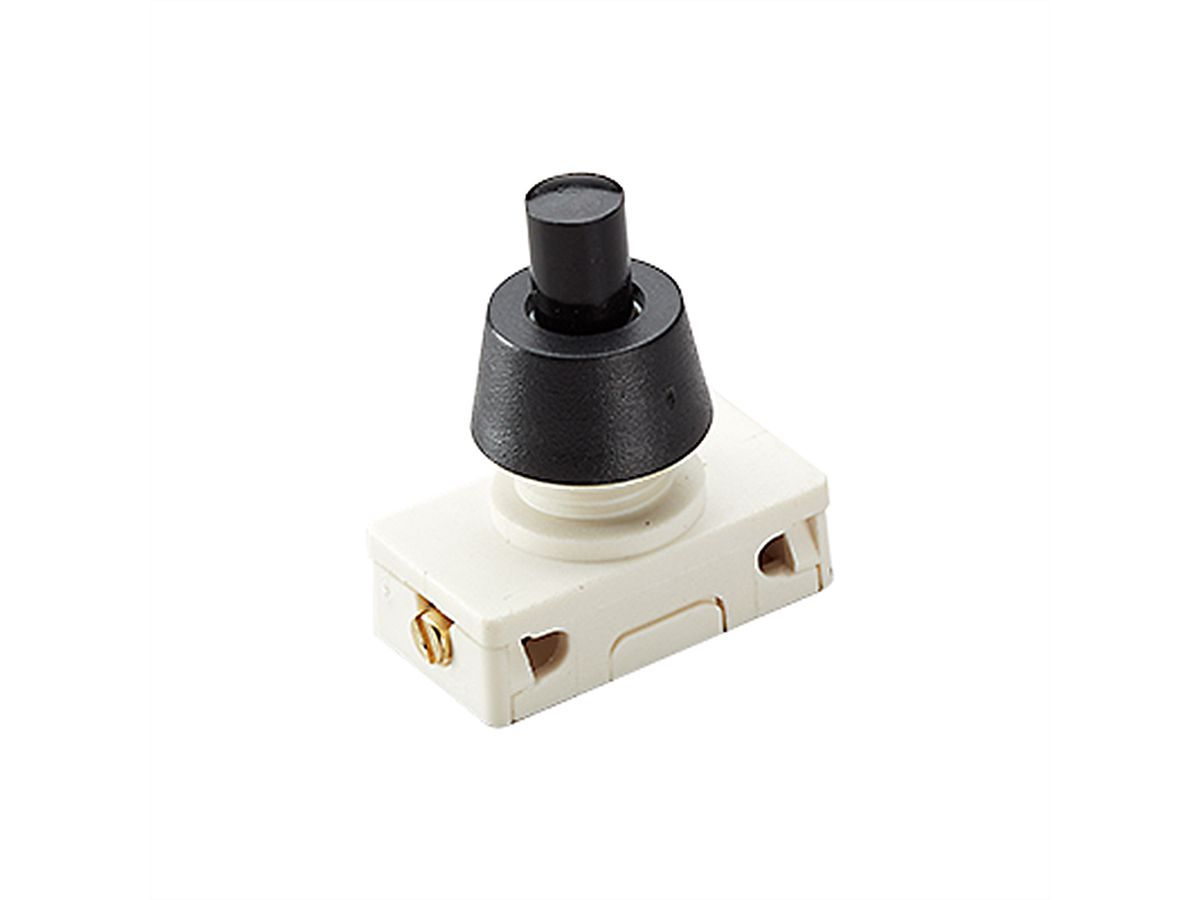 BACHMANN Druckknopfschalter Serie 3030, Ausschalter, 1polig, schwarz