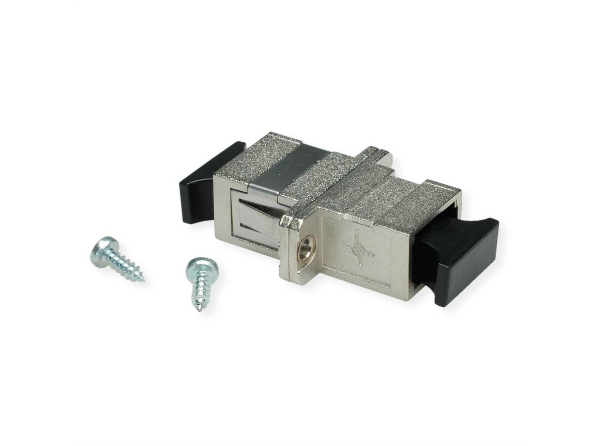 TELEGÄRTNER SC Adaptor, Multimode and Singlemode, Ceramic sleeve, metal housing