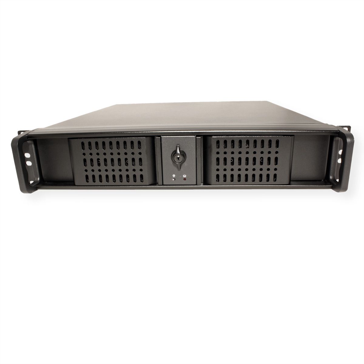 19" serverbehuizing, 2U, kort, IPC 2U 2098-SK, zwart