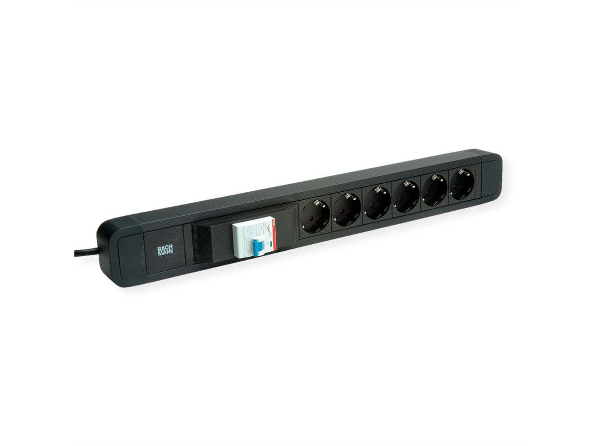 BACHMANN PRIMO 2 6xCEE7/3 1xFI, black, 2 m