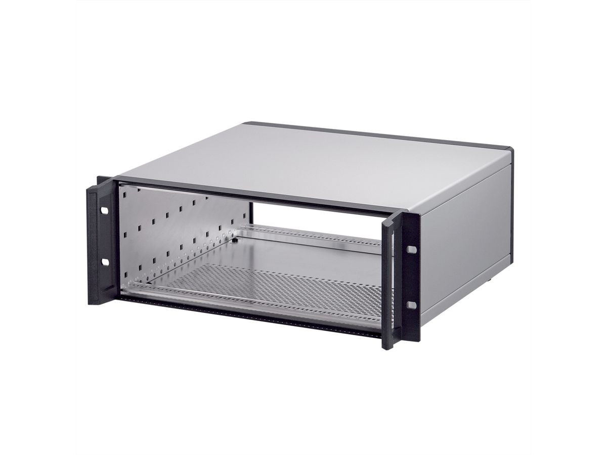 SCHROFF RatiopacPRO 19" rackmontagekast, achteraf te monteren afscherming met handgrepen, 2 HE, 84 PK, 255 mm