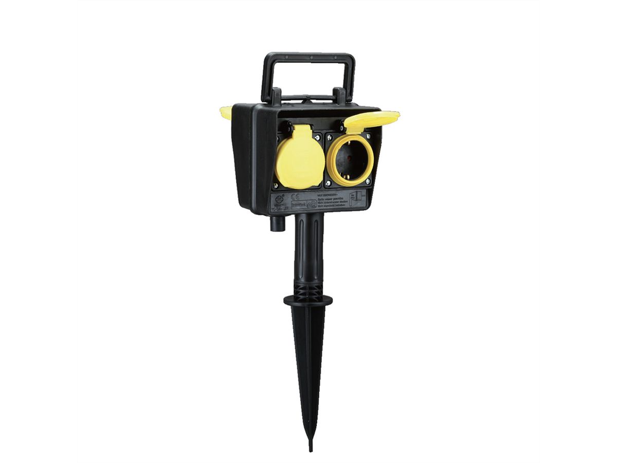 BACHMANN garden socket outlet with earth spike