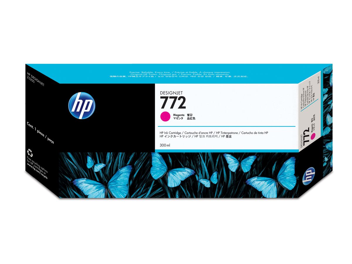 HP 772 magenta DesignJet inktcartridge, 300 ml