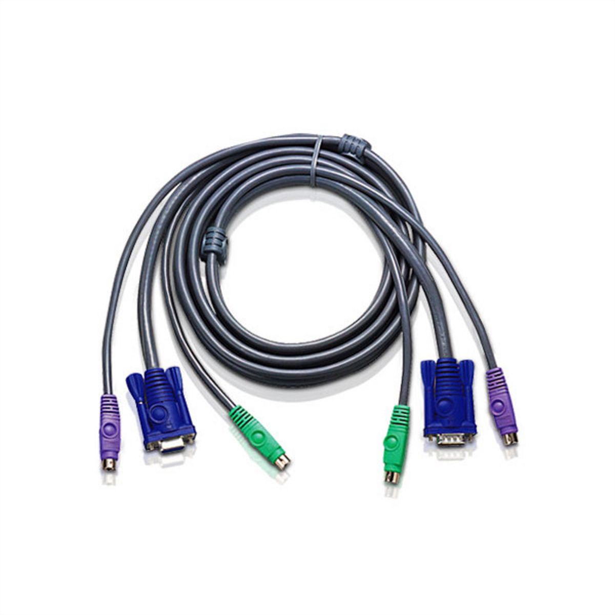 ATEN 2L-5005P/C KVM PS/2 VGA Kabel, grau, 5 m