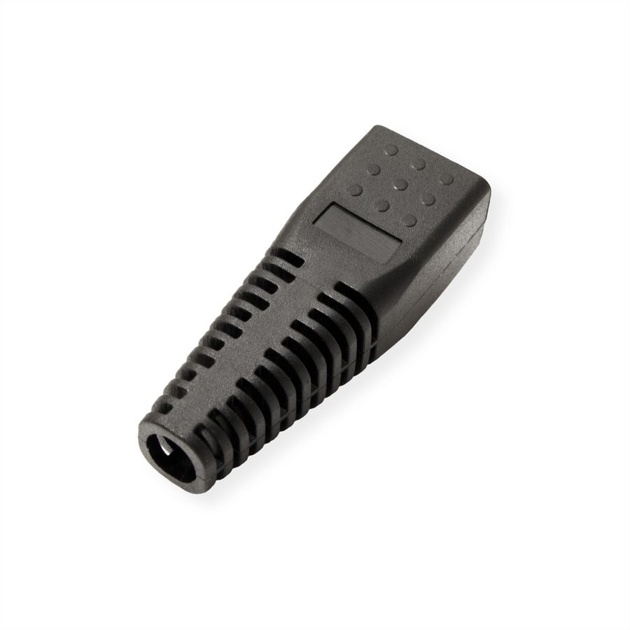 ROLINE Kink Protection Hood for RJ45, cuttable, 10 pcs., black