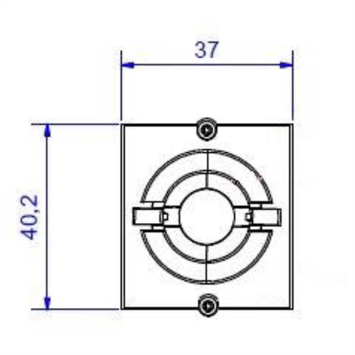 BACHMANN frame 1xKBD Ø 11 mm