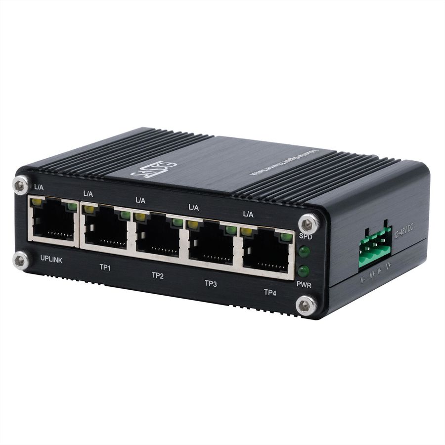 EXSYS EX-62020 5-poorts industriële Ethernet Switch