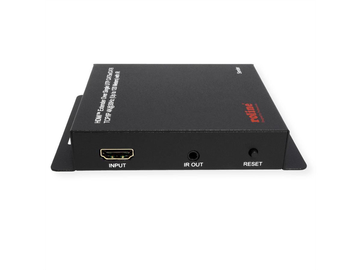 ROLINE HDMI verlenging, via IP, 4K30Hz, 120m, met IR